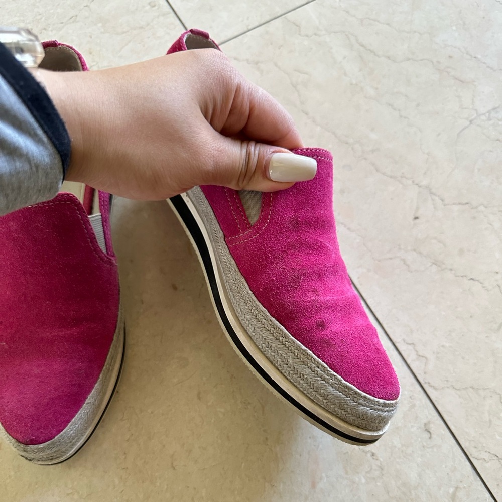 Prada Suede Pink Loafer 37 - Picture 3 of 4